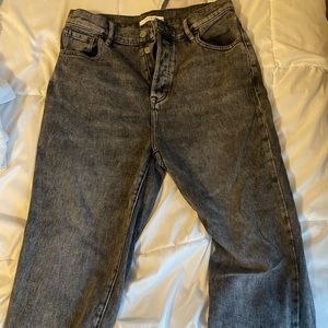 PacSun gray high rise mom jeans